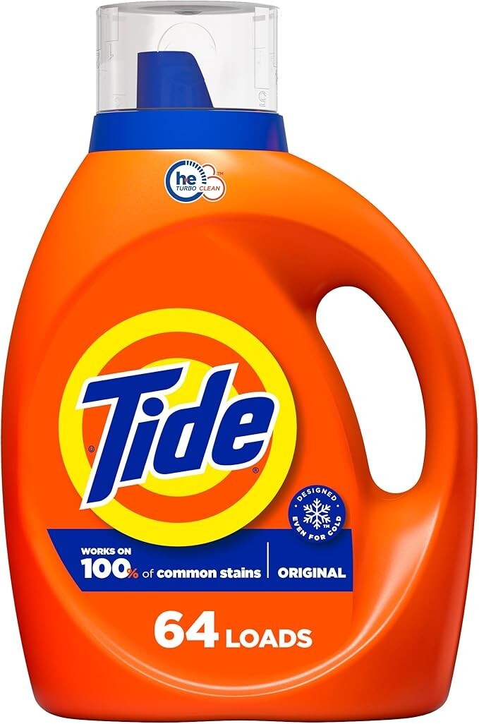 Tide Liquid Laundry Detergent, Original HE Compatible all sizes