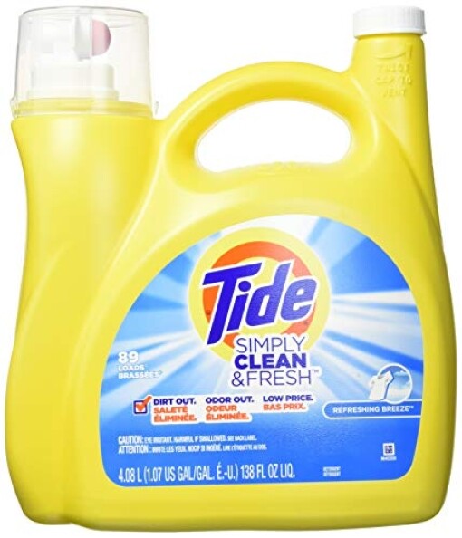 Tide Simply Clean & Fresh Liquid Laundry Detergent, Refreshing Breeze, 138 fl oz