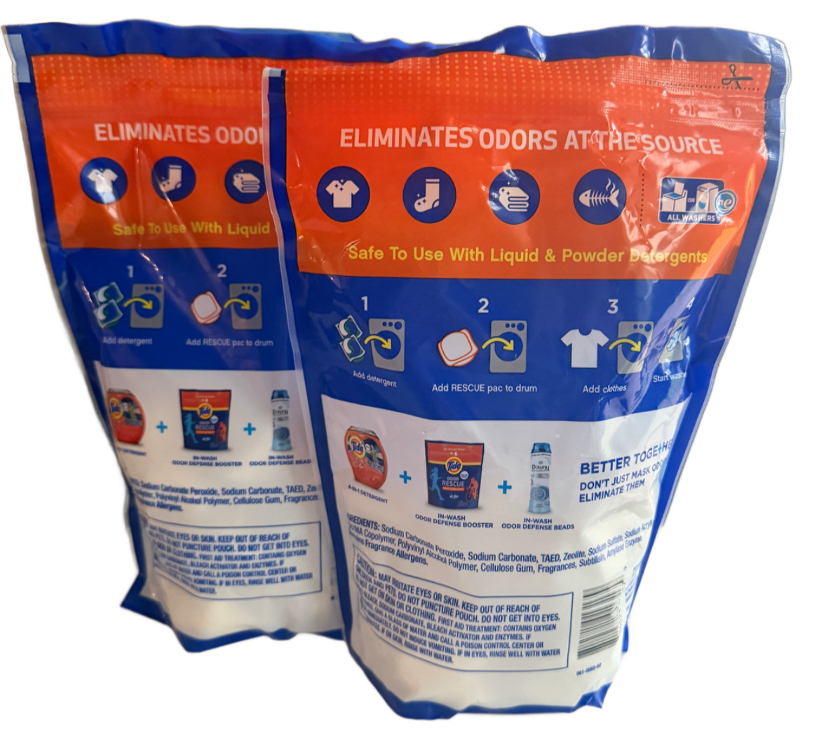 (PACK OF 2) Tide Odor Rescue In-Wash Laundry Booster 27 Count 14 oz. Febreze
