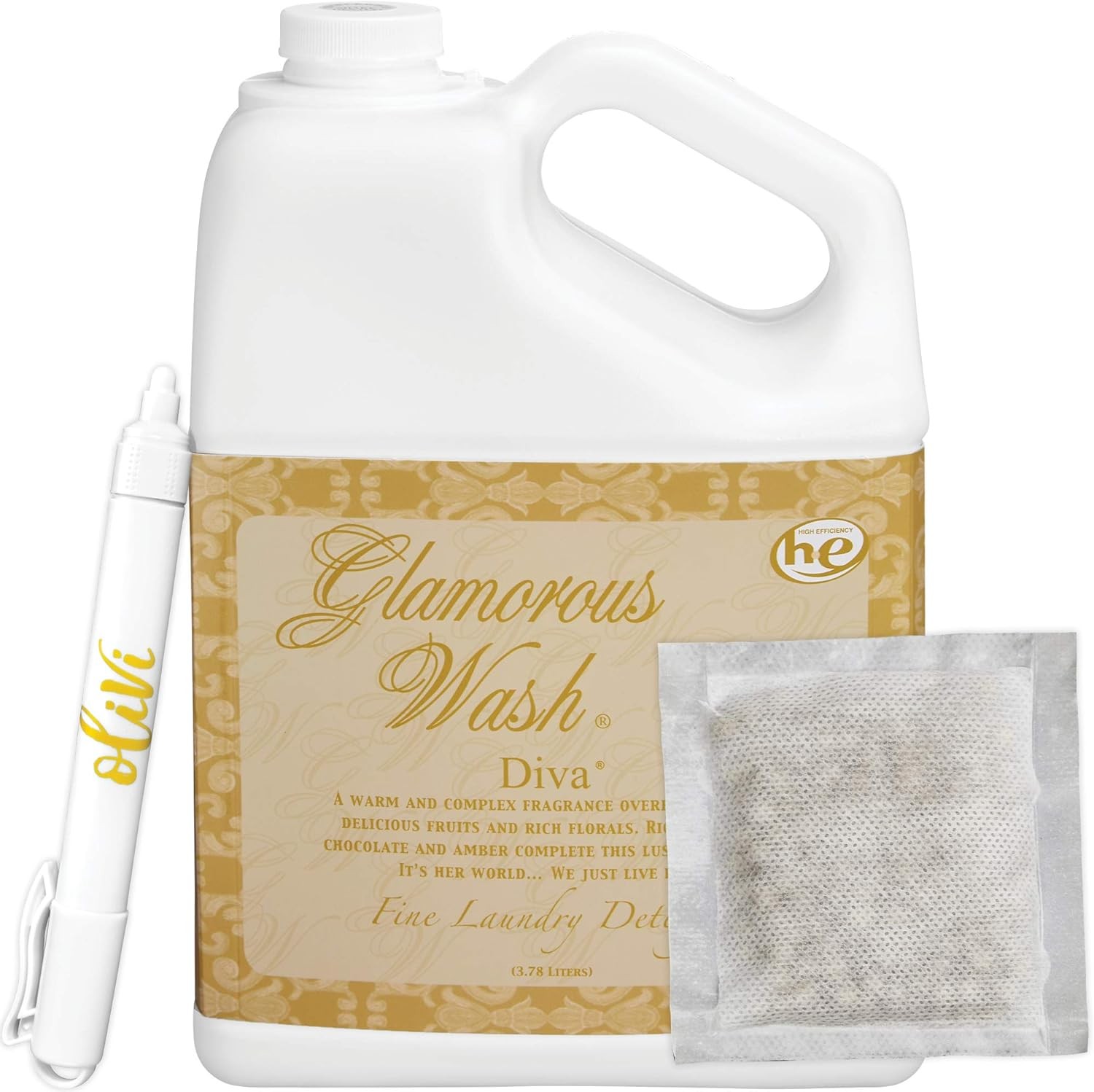 Tyler DIVA Glamorous Wash Laundry Detergent – 1 Gallon – With Olivi Stain Remove