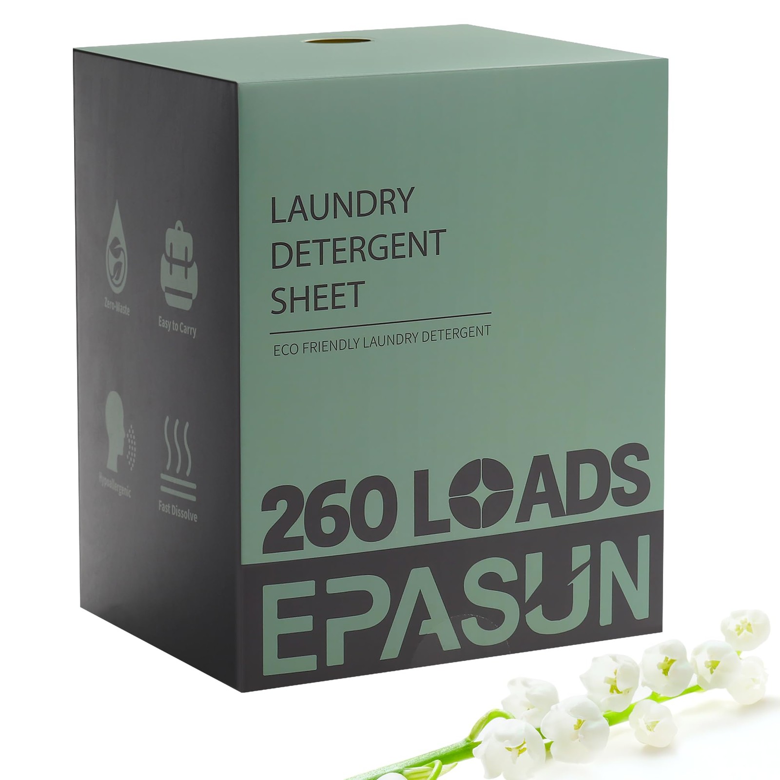 Laundry Detergent Sheets 260 Loads, Fresh Scent, Eco-Friendly Liquidless Soap…