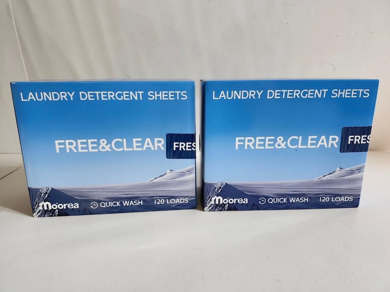 Laundry Detergent Sheets 240 Loads Washing Strips Eco-Friendly No Plastic 2Pack