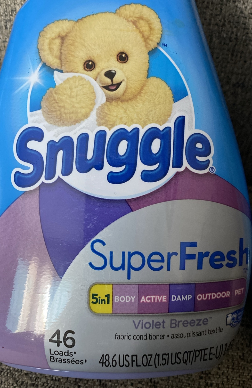 Snuggle Super Fresh Violet Breeze 46 Loads Fabric Conditioner 48.6 fl oz Pk of 2