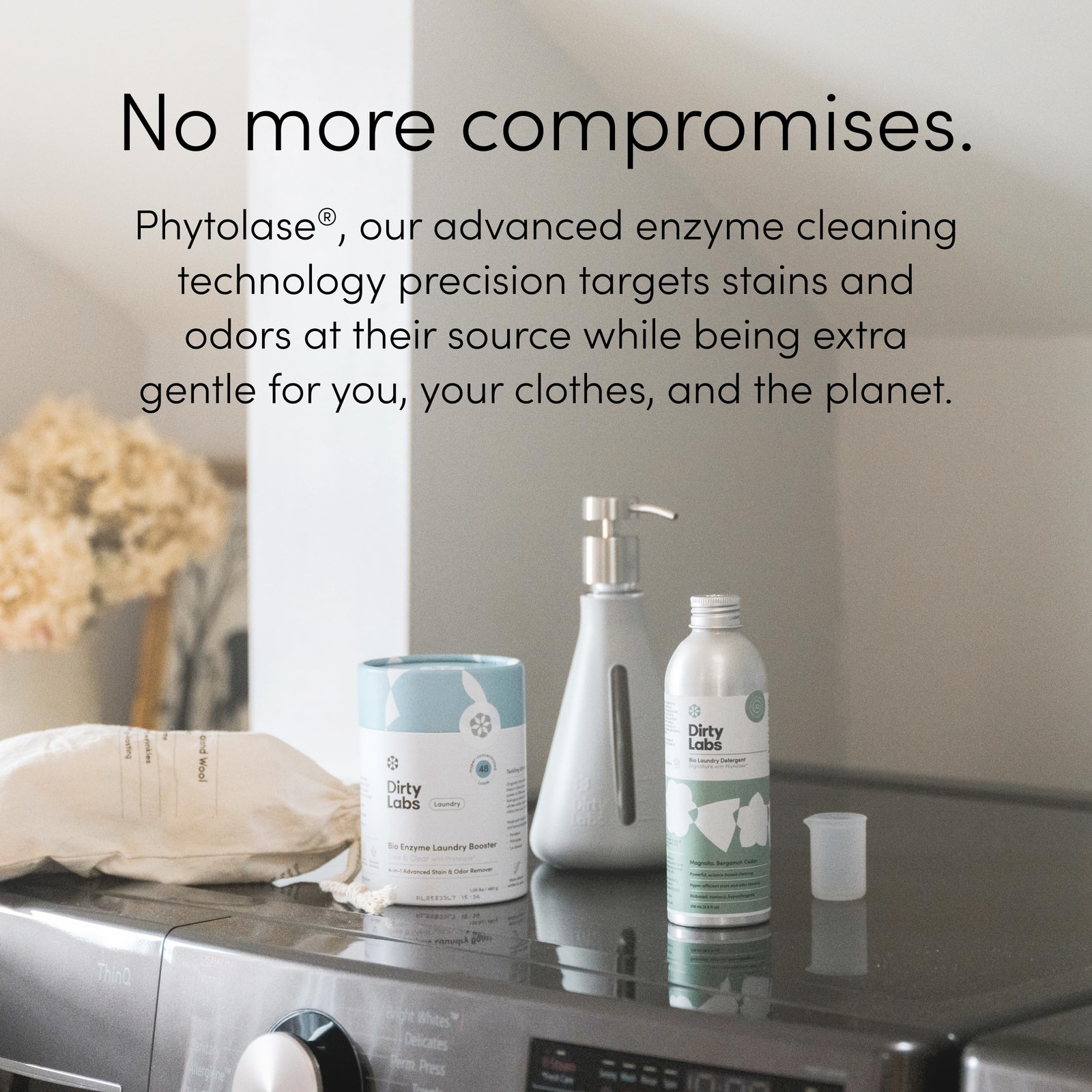 Dirty Labs Scent Free Bio Enzyme Laundry Booster 48 Loads (1 lb) Hyper
