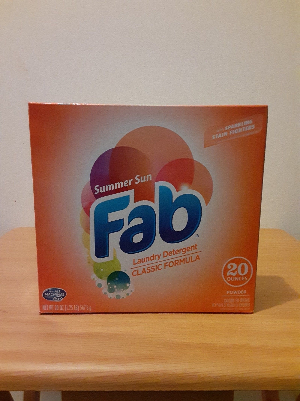 fab laundry detergent 20 oz powder summer fun