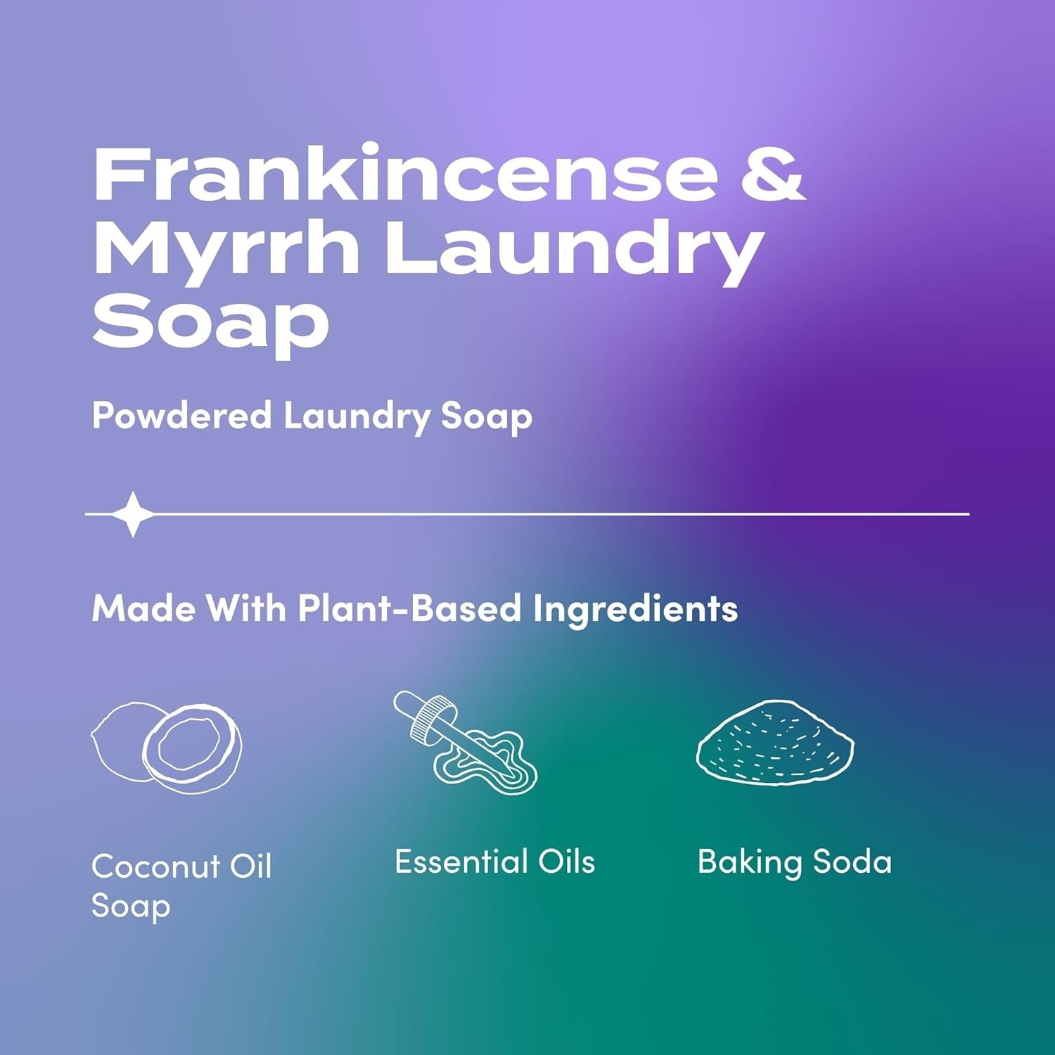 Powdered Laundry Soap by – Plant-Based Laundry Soap with Baking Soda, Coconut O