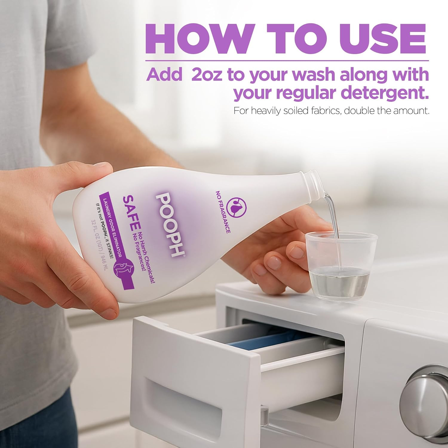 ® Laundry – 32Oz Bottle (16 Loads) – Eliminates the Toughest Odors in Washables