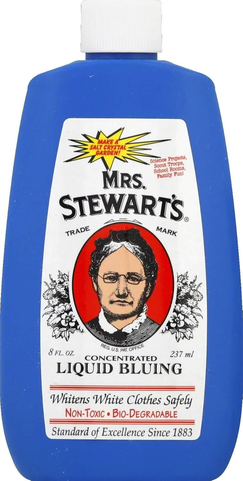 (Pack of 6) Mrs. Stewart’S Concentrated Liquid Bluing, 8 Fl Oz Each, Bio-Degrada