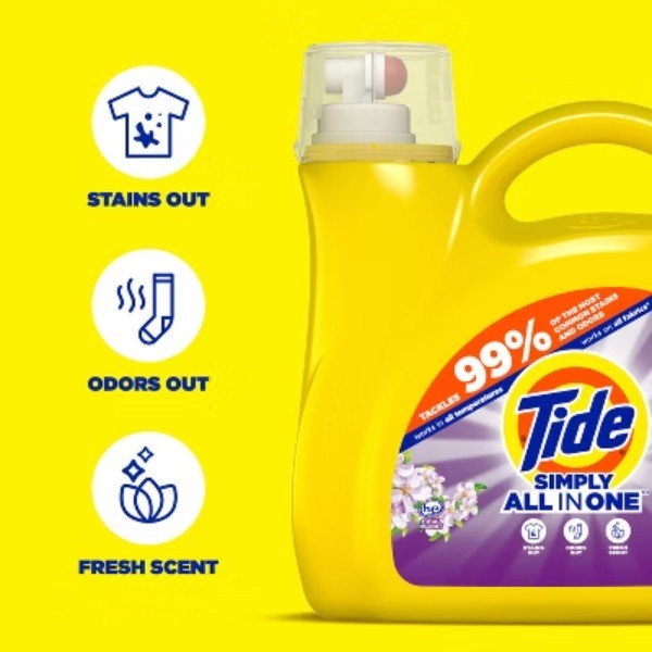 Tide Simply Berry Blossom Liquid Laundry Detergent – 182 fl oz