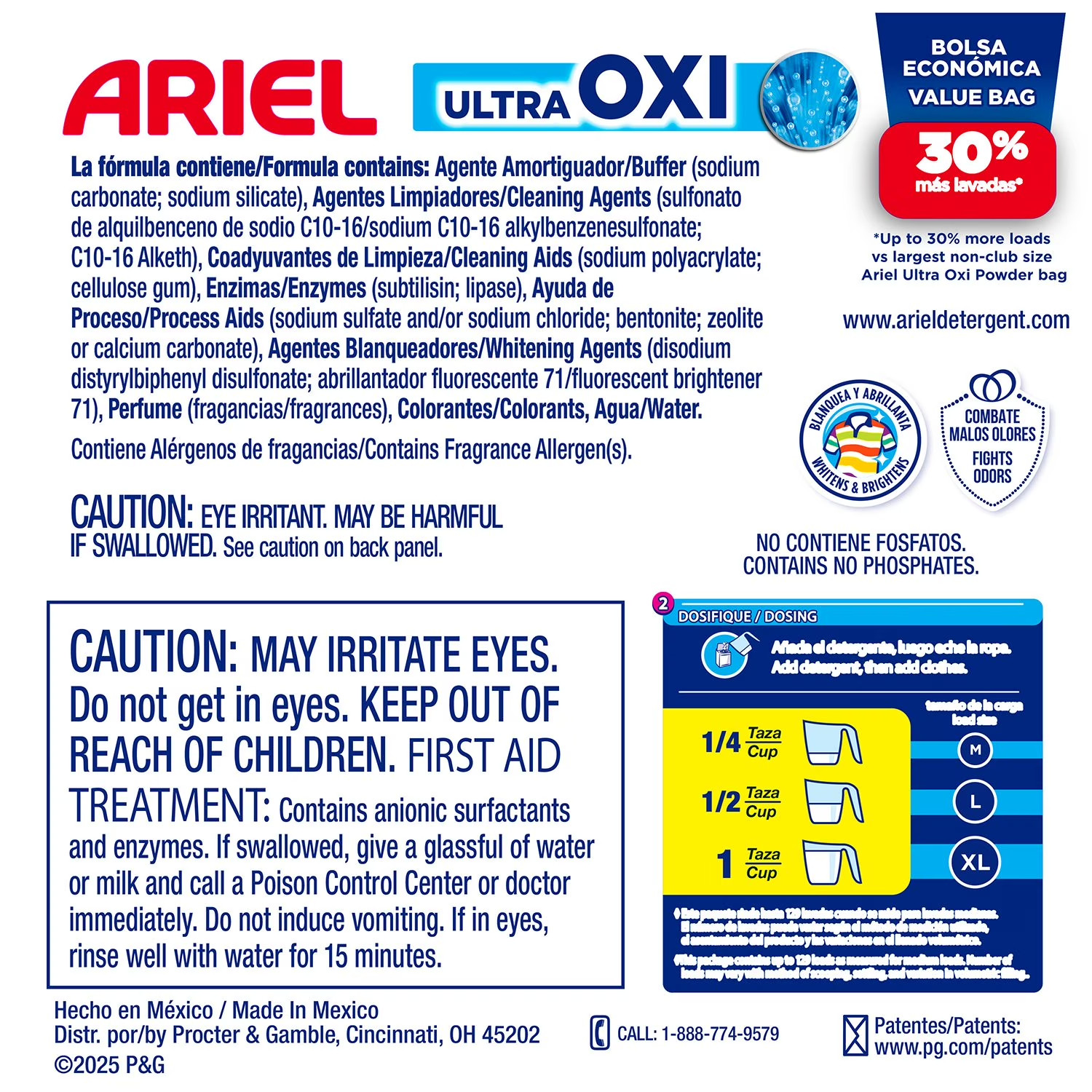 {3 Pack }Ariel Laundry Detergent Original Laundry Detergents – 129 Loads