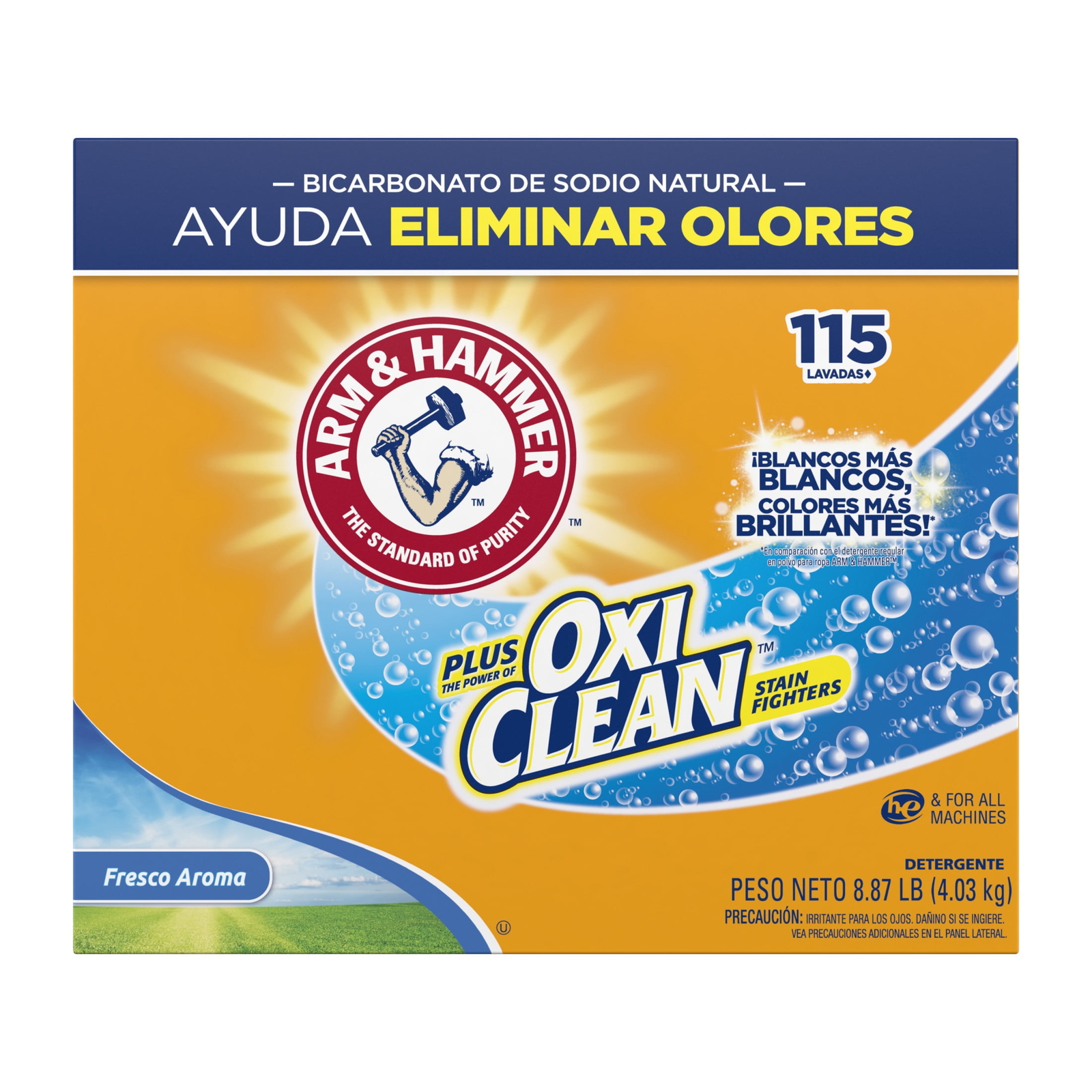 Plus OxiClean Powder Laundry Detergent, Fresh Scent, 115 Loads