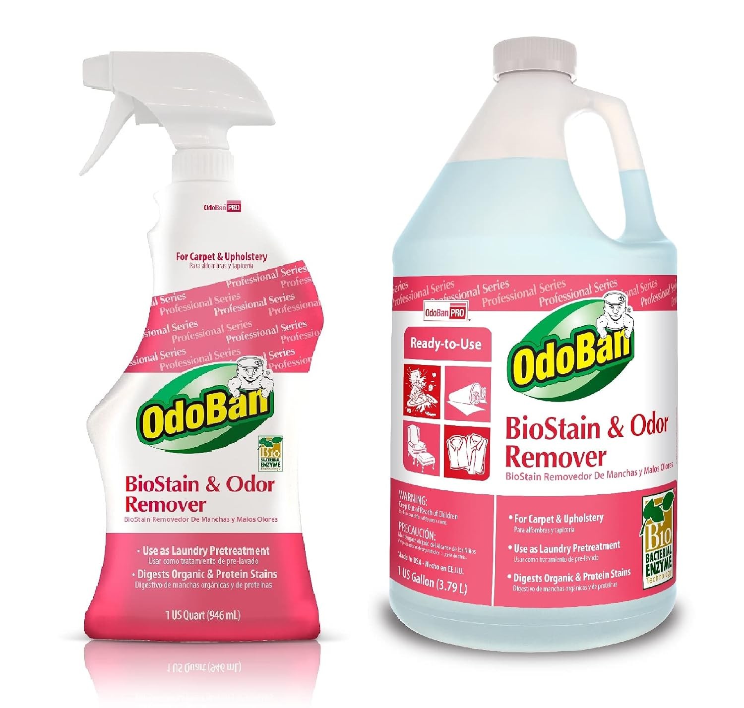 OdoBan Professional Cleaning Solution 128 Fl Oz Ready-to-Use Odor Control