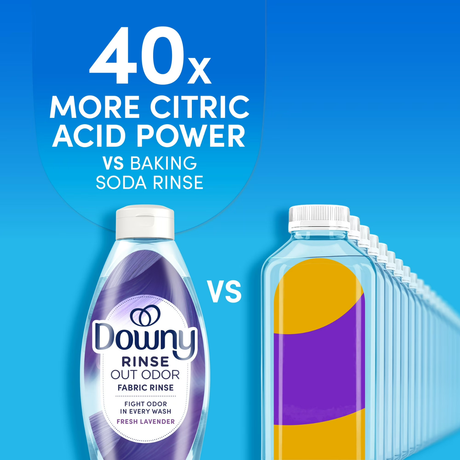 (2 Pack) Downy Rinse Out Odor Laundry Rinse Fresh Lavender 48 fl oz Odor Remover
