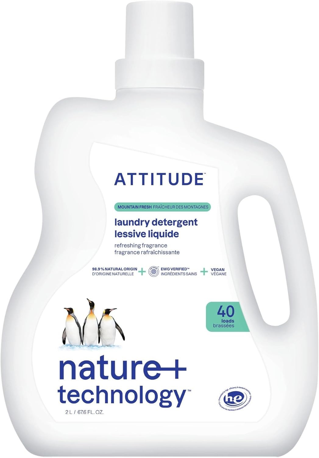 Multi-Purpose Laundry Detergent – Plant-Based, 67.6 Fl Oz for All Fabrics