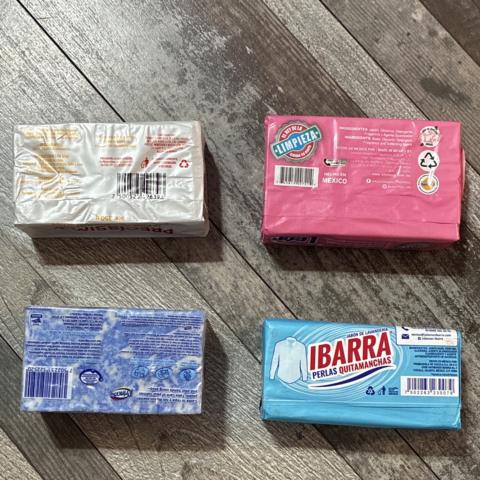 Ibarra Princesa León Precissimo Biodegradable Laundry Soap Bars 300-400g 4 Pack