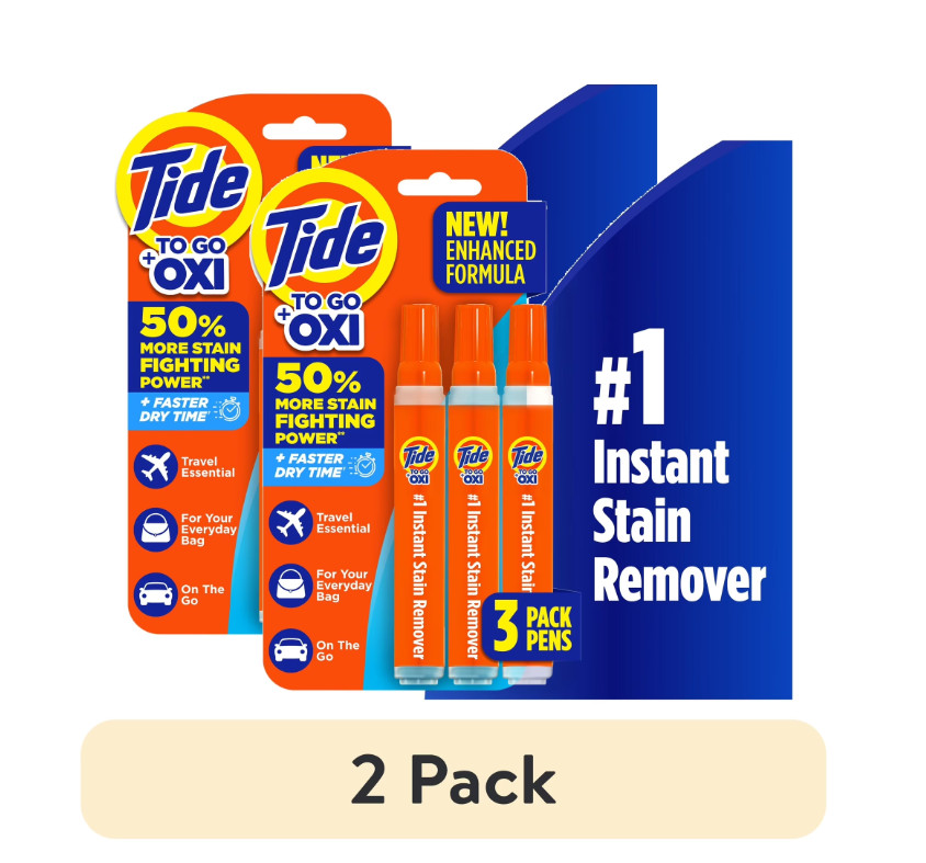 Tide To Go Instant Stain Remover Pen Fresh 1.01 fl oz 3 Count Each-(2 Pack)