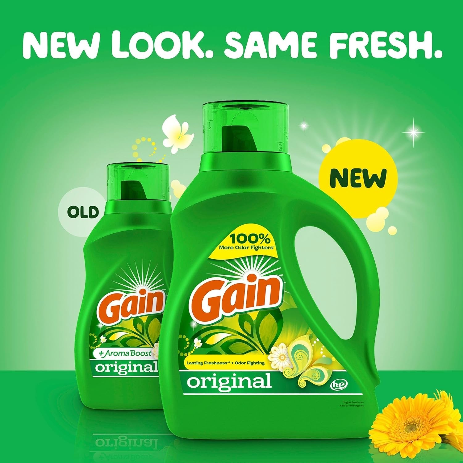 Gain Liquid Laundry Detergent Original Scent 154 fl oz 107 Loads HE Fresh Clean
