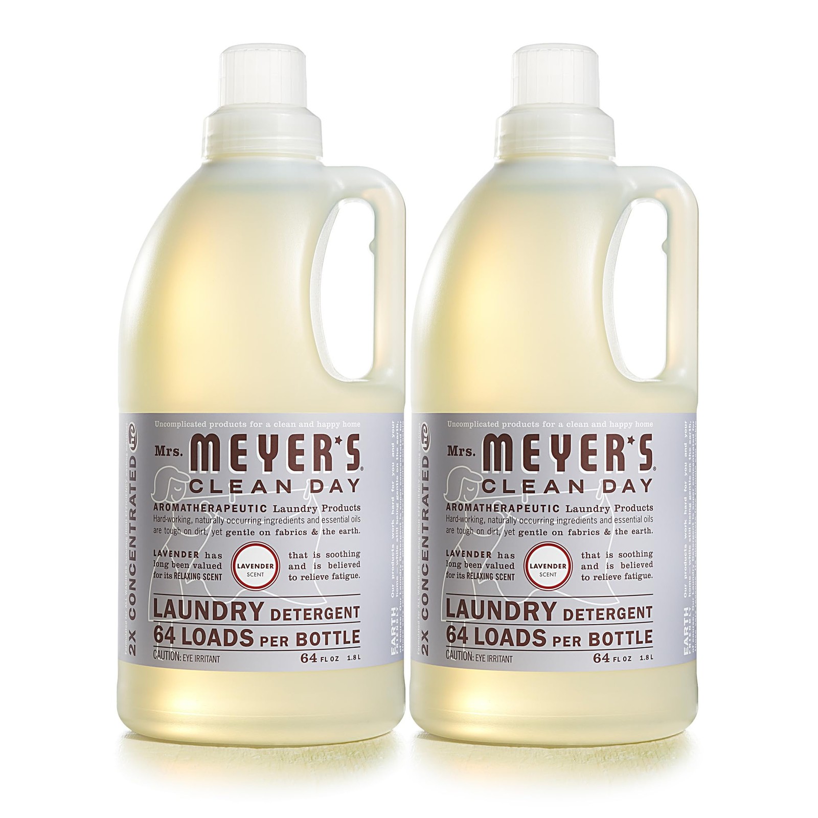 CLEAN DAY Laundry Detergent, Lavender, 64 fl oz, 2 Pack