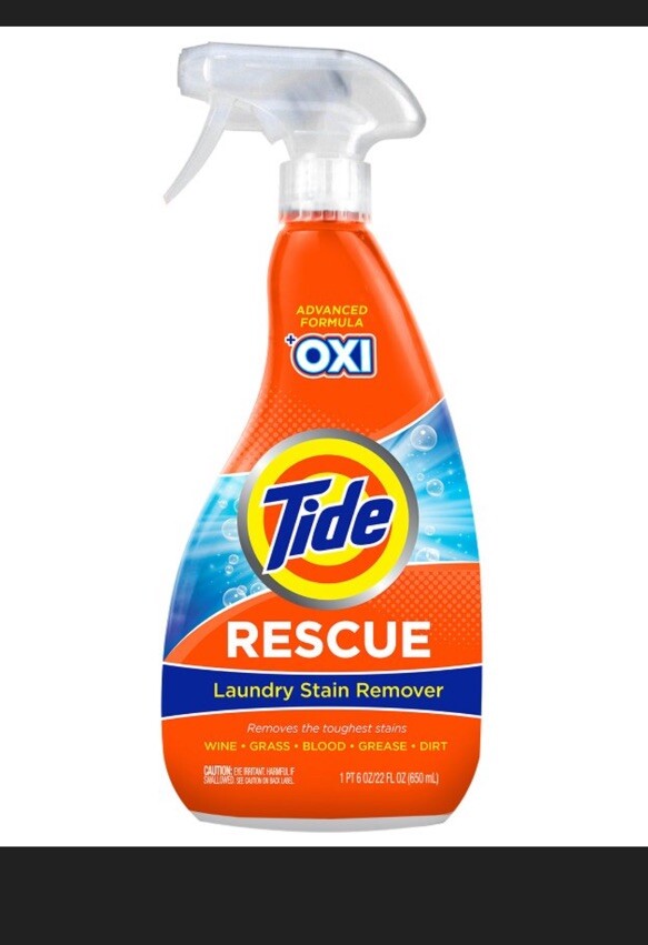 Tide Rescue Plus Oxi Stain Remover – Powerful Laundry and Carpet Cleaner Spray