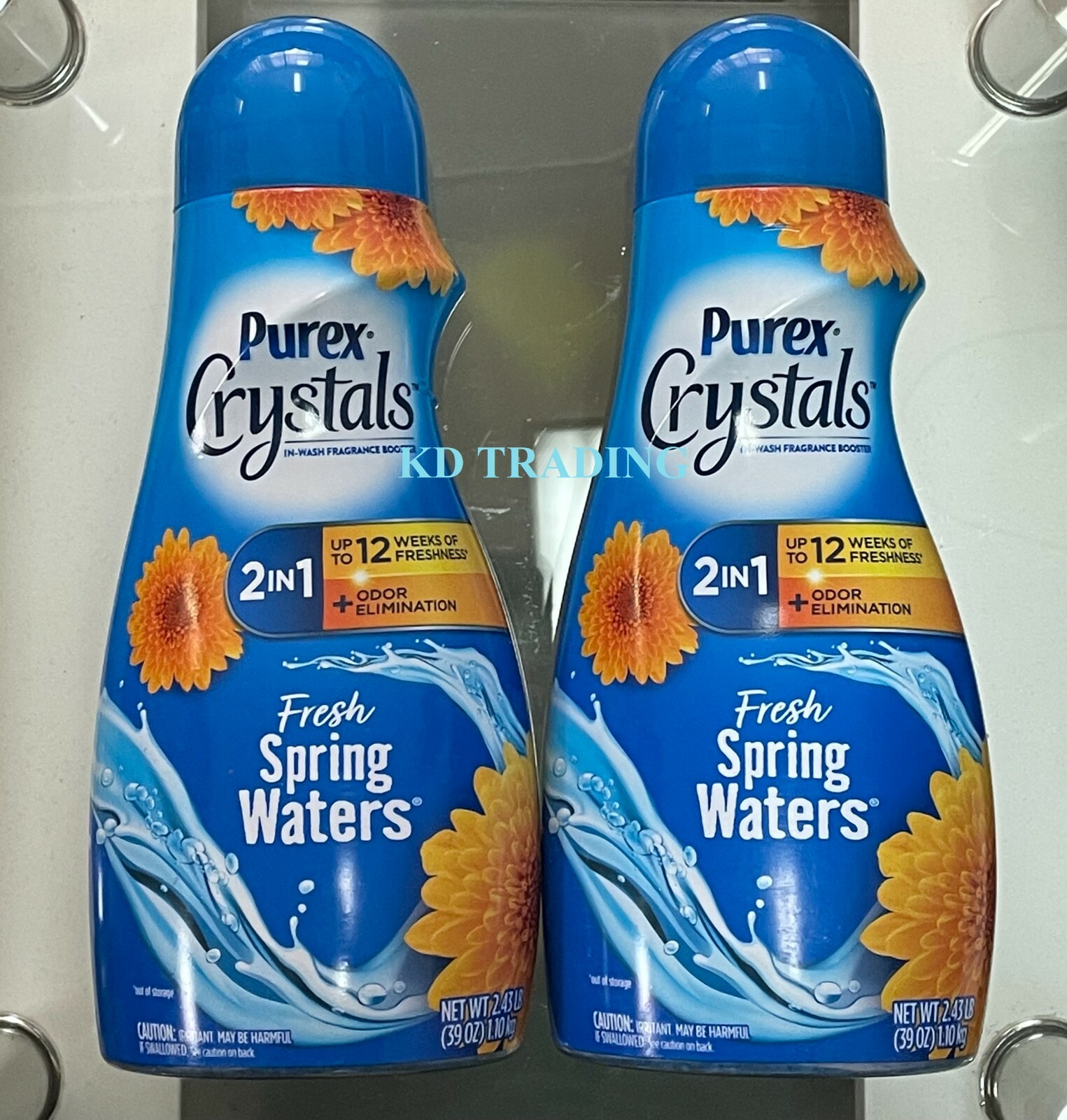 (2-Pk) PUREX Crystals In-Wash Laundry Booster Odor Neutralize FRESH SPRING WATER