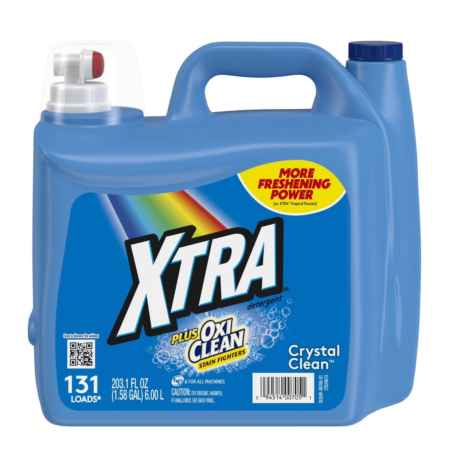 Xtra Plus OxiClean Liquid Laundry Detergent 203.1 fl oz 131 Loads Stain Fighter
