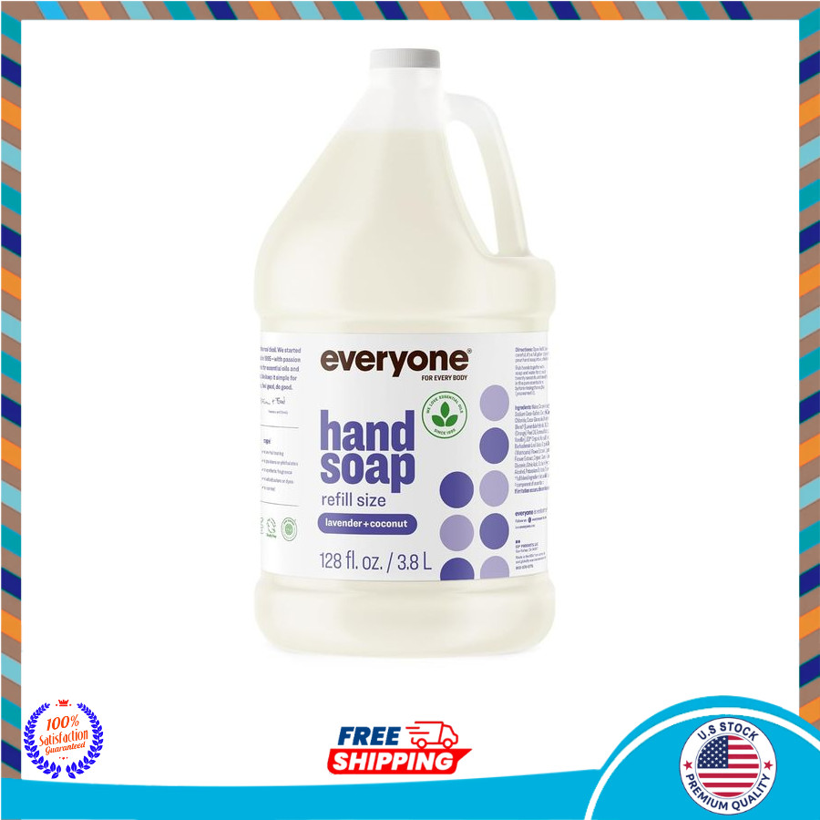 Everyone Liquid Hand Soap Refill, 1 Gallon, Lavender and Coconut