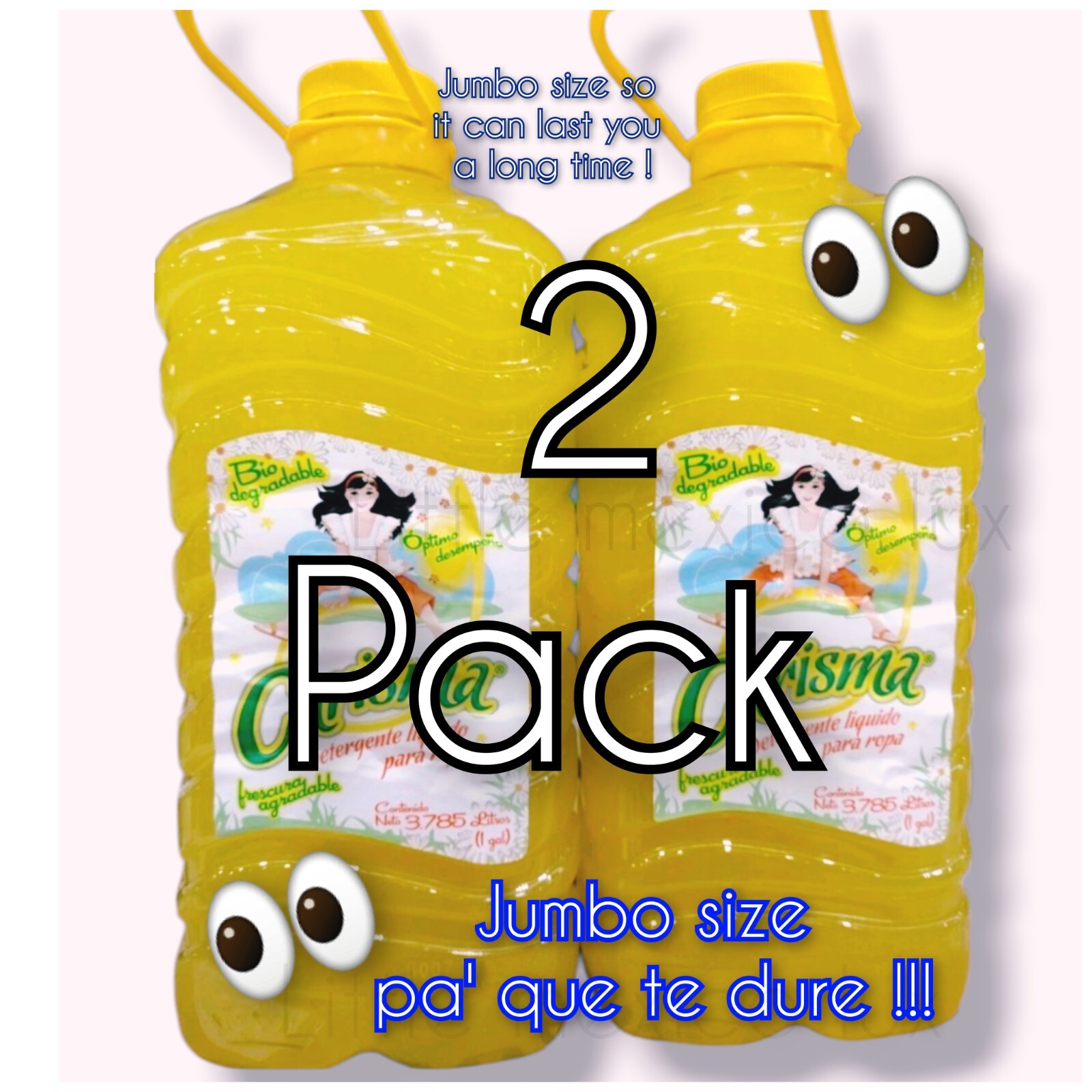 2 pck CARISMA DETERGENTE / DETERGENT – 2 Jumbo DE 3.785 LITROS c/u