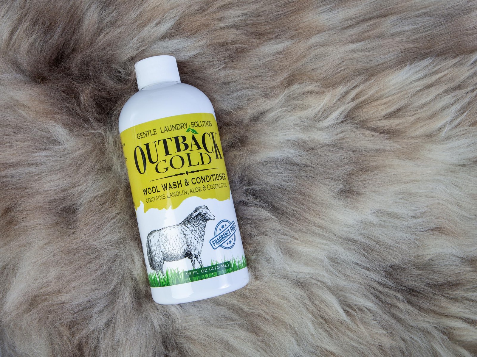 Outback Gold Wool Wash, 16 Oz, HE Compatible, Plant 16 Fl Oz (Pack of 1)