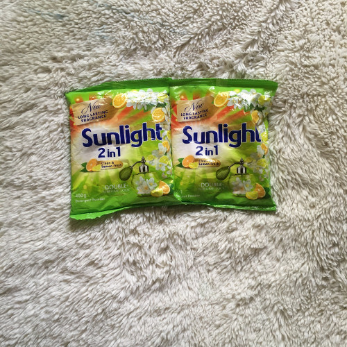 sunlight Detergent Clean And Lemon Fresh Scented Laundry Washing Powder 400g NEW