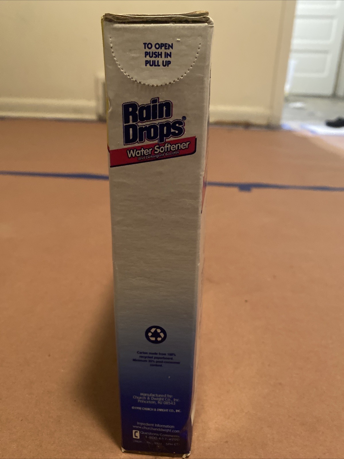 Vintage NOS Rain Drops Water Softener and Detergent Booster 42 Oz New & Sealed