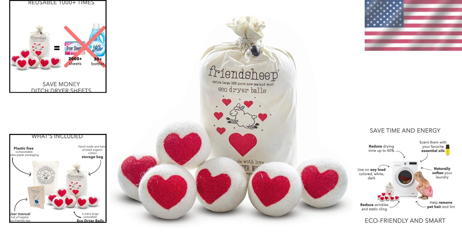 Hypoallergenic Reusable Fabric Softener Balls