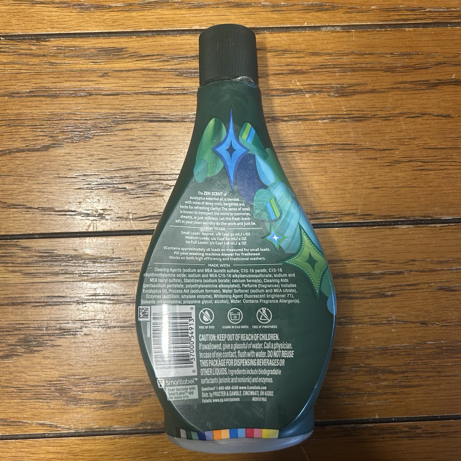 Gain with Essential Oil Eucalyptus & Mindful Mint Laundry Detergent 16 Oz