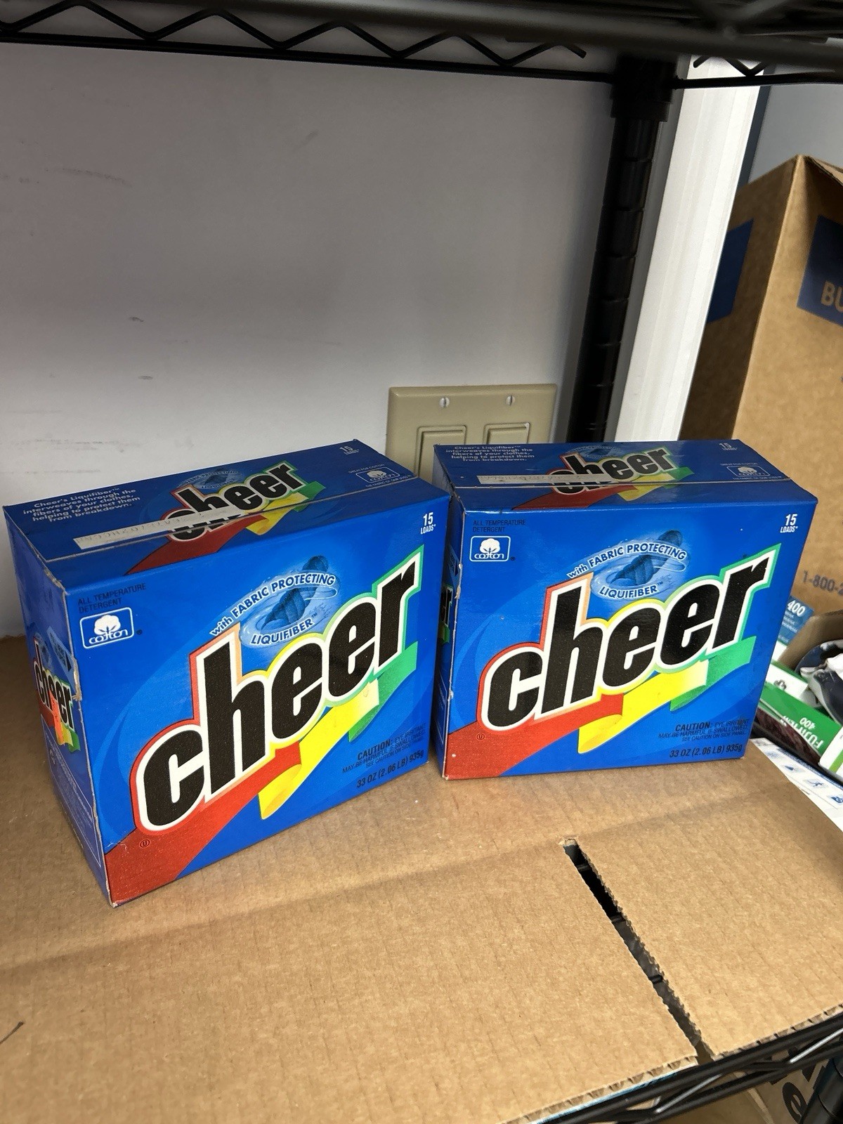 Cheer Powder Detergent with Fabric protecting Liquifiber33oz15loads Pack Of 2