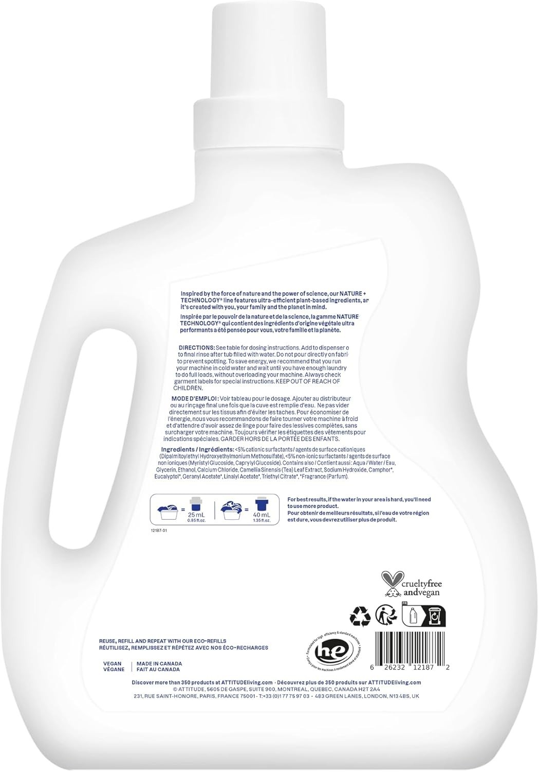 Eco-Friendly Lavender Fabric Softener, 67.6 Fl Oz – Plant-Based & Cruelty-Free