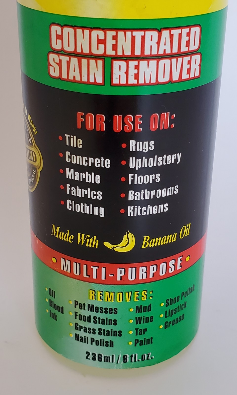 Ultra Stainz R Out Concentrated Stain Remover 8 oz Banana Oil Unopened Bottle