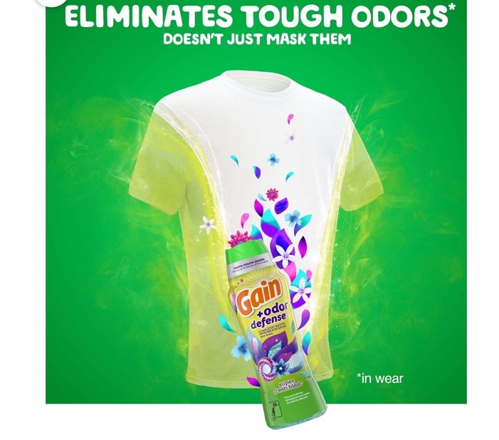 Gain Odor Defense Laundry Scent Booster Beads | 24oz | Super Fresh Blast Scent