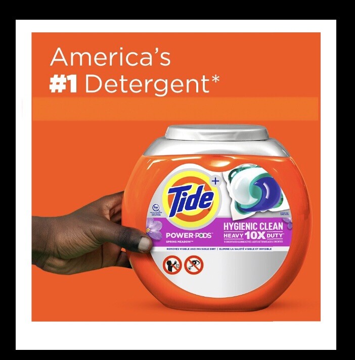 36ct Tide POWER Pods Concentrate Detergent Pacs SPRING MEADOW,Heavy Duty 10X