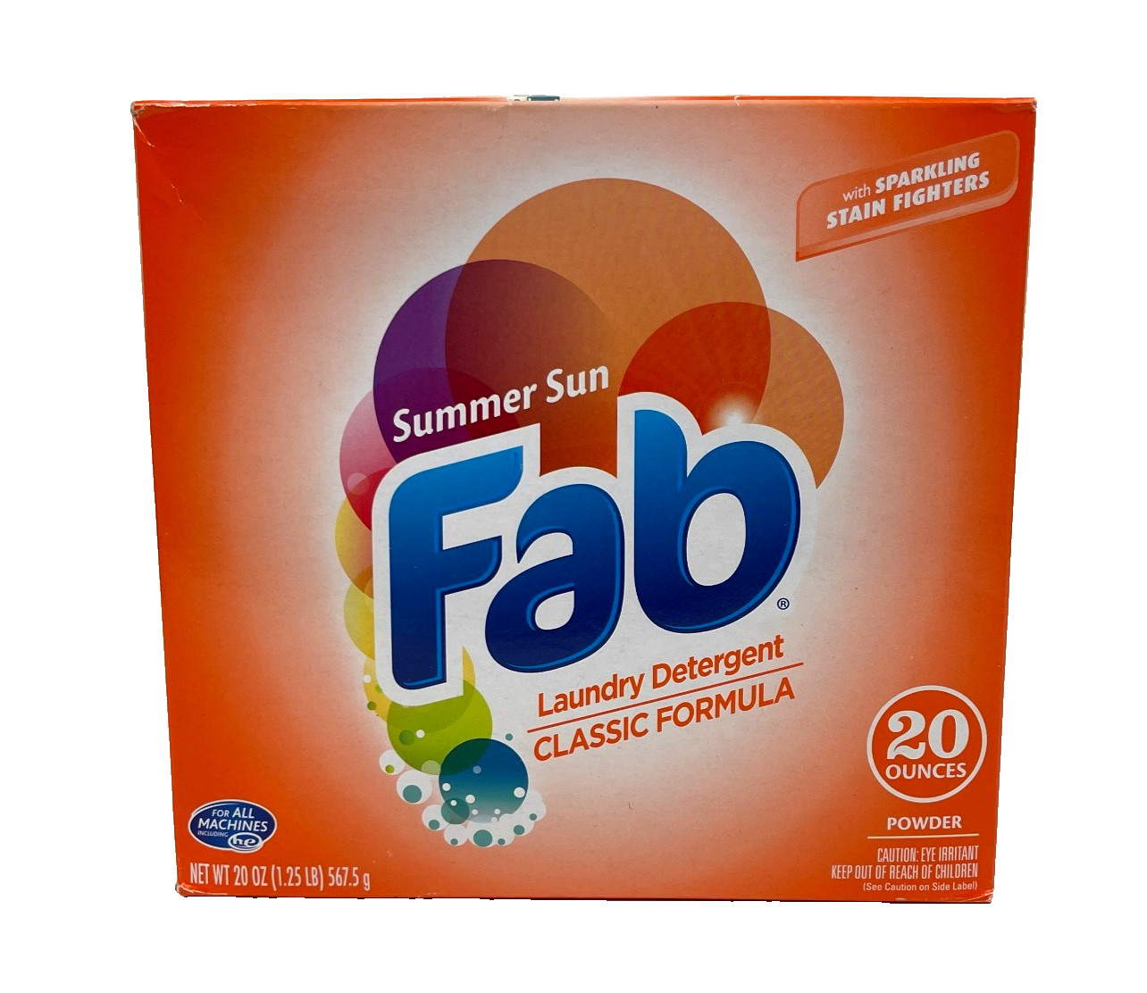 Fab Summer Sun Laundry Powder 20 oz
