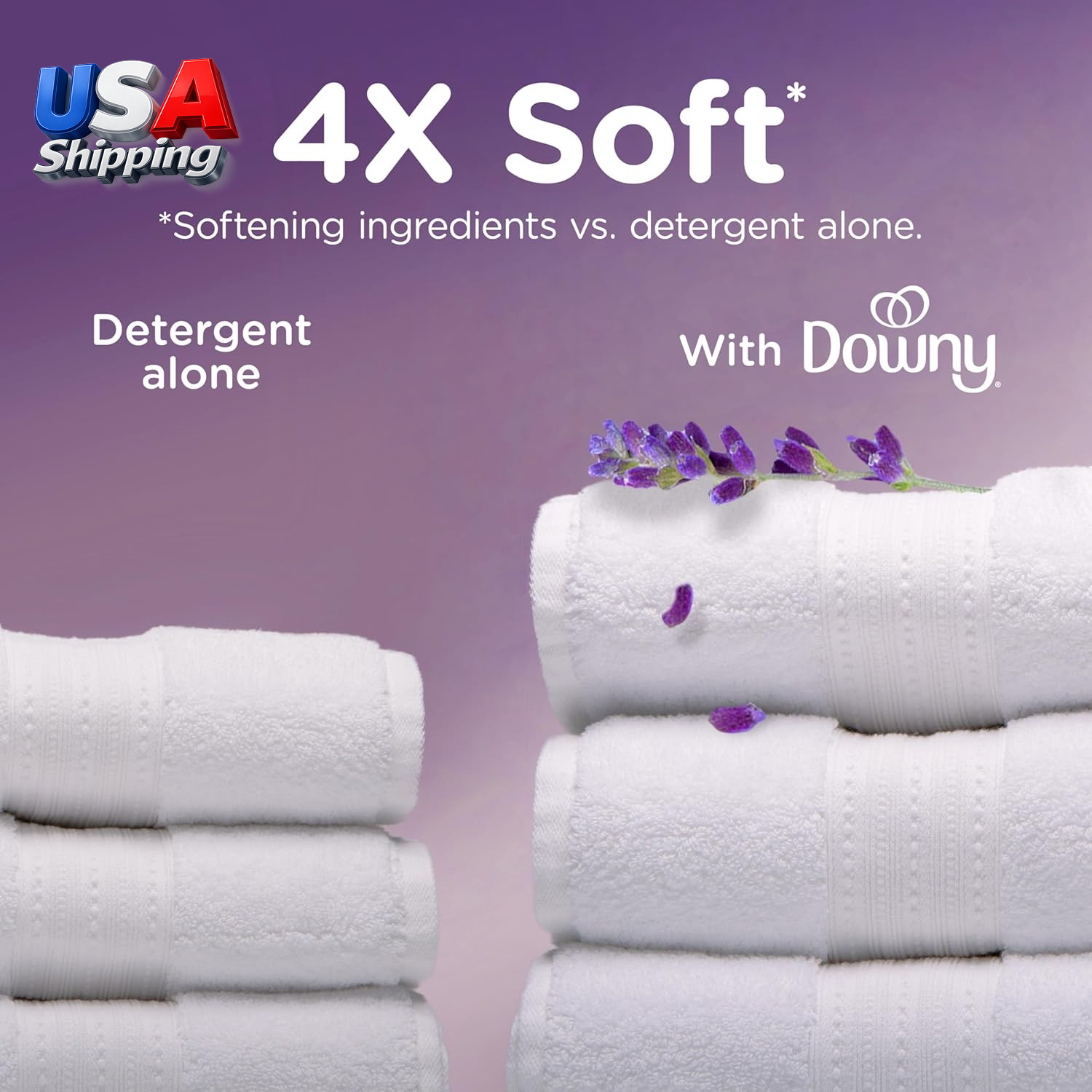 Ultra Soft Fabric Softener Liquid, Calm, Lavender and Vanilla Bean, 56 Fl Oz, 8