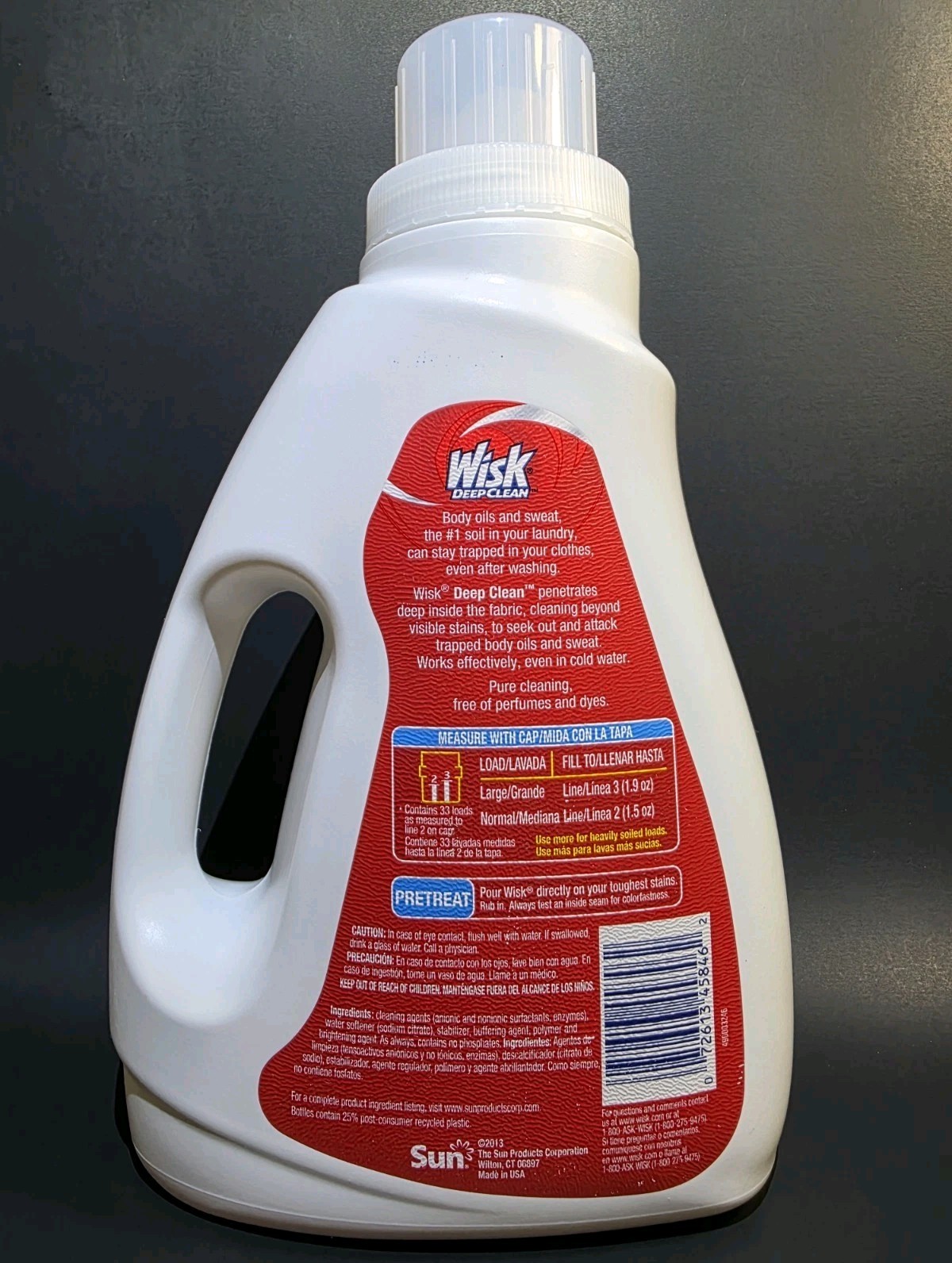 (1) Wisk Deep Clean Free & Pure Laundry Detergent Micro-Cleaners 33 Loads/50 oz.