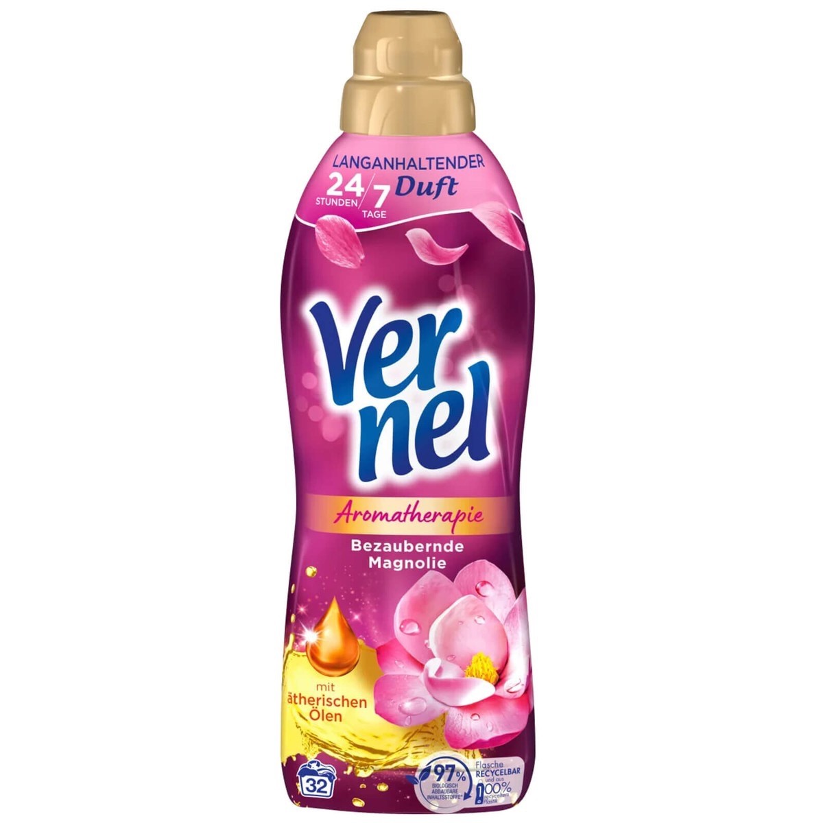 VERNEL Aromatherapy Fabric Softener ENCHANTING MAGNOLIA 32 loads FREE SHIP