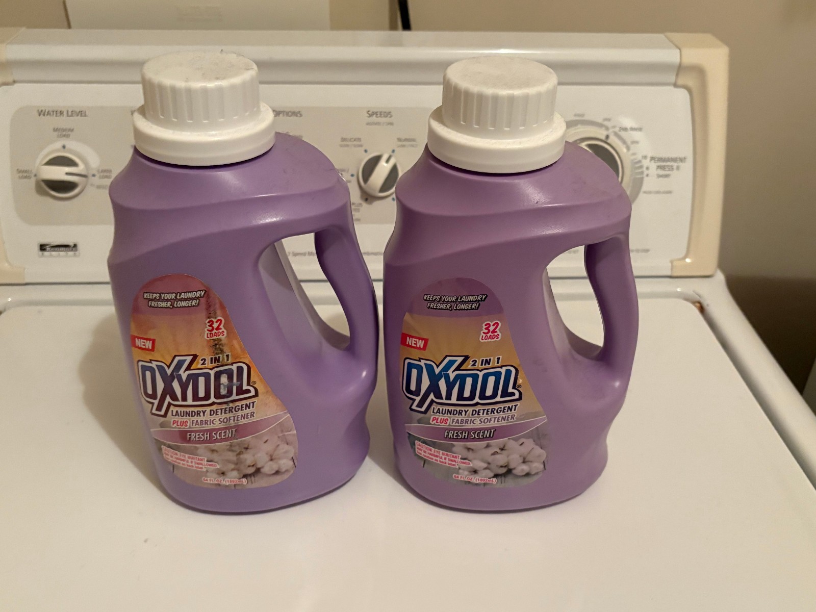2 Pack Oxydol Liquid Laundry Detergent 128 oz Rain Fresh Stain Lifter