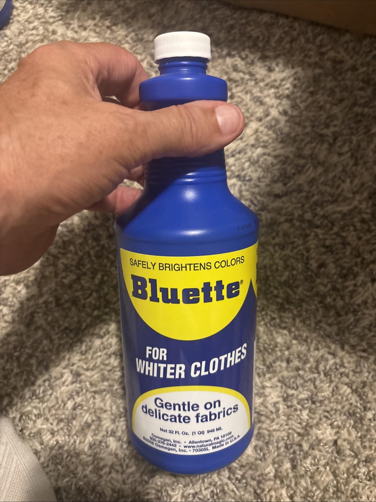 Bluette Concentrated Liquid Laundry Bluing / Laundry Detergent Whitener 32 fl oz