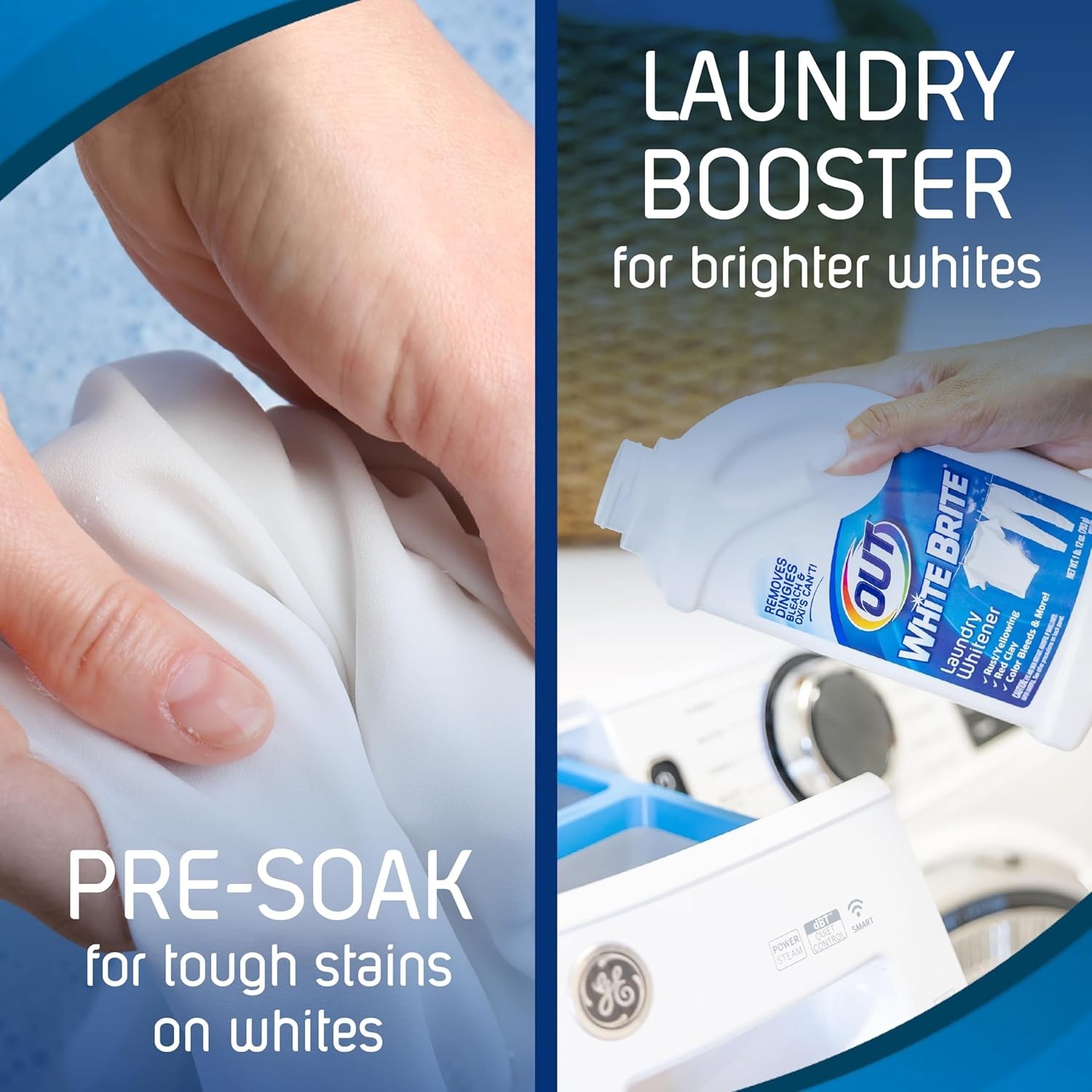 2PACK-OUT White Brite Laundry Whitener, Cleaner, Brighter and Fresher 28 Ounces