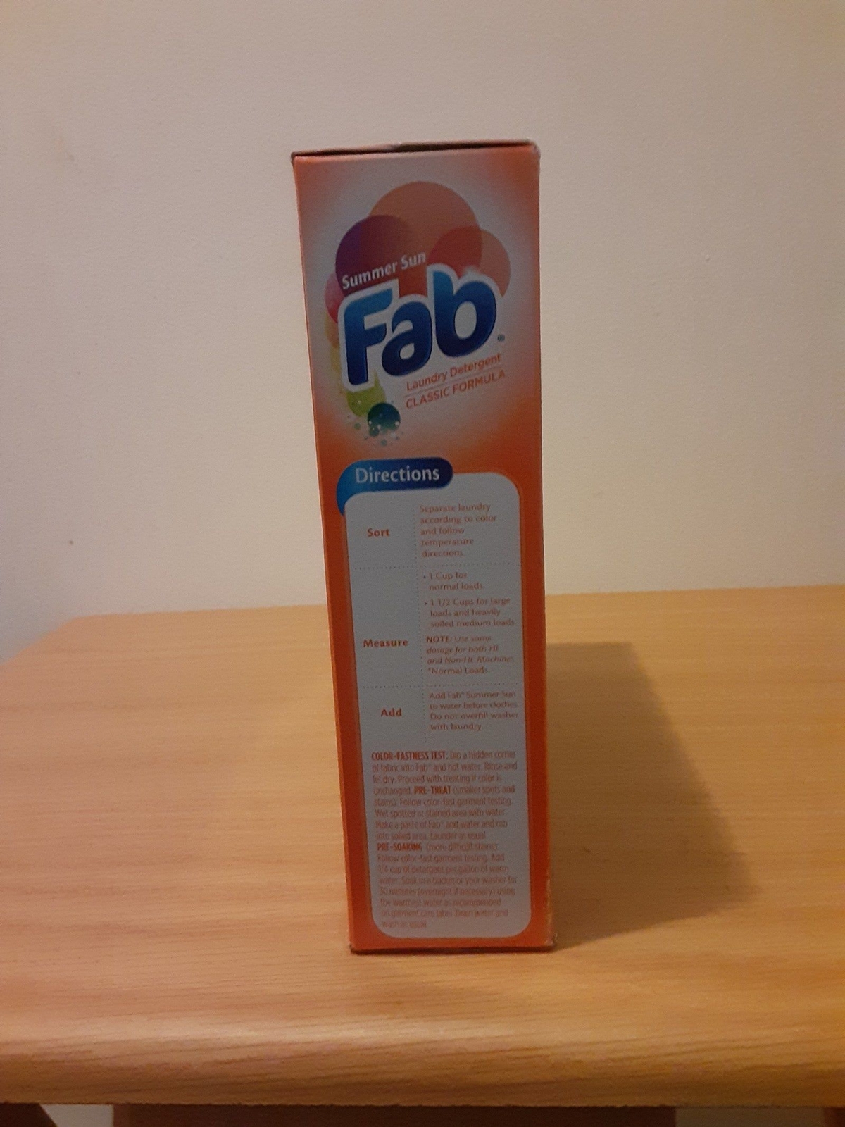 fab laundry detergent 20 oz powder summer fun