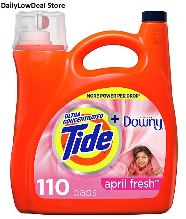 110 Loads Tide Plus Downy April Fresh Scent Liquid Laundry Detergent 150 oz