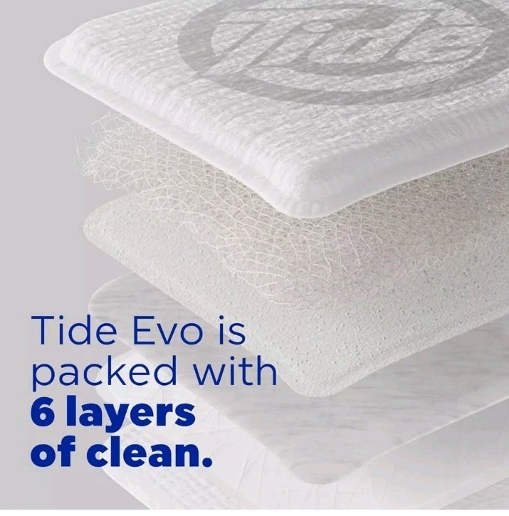 2 Tide Evo Laundry Detergent Tiles 22ct Original Scent Concentrated Discontinued
