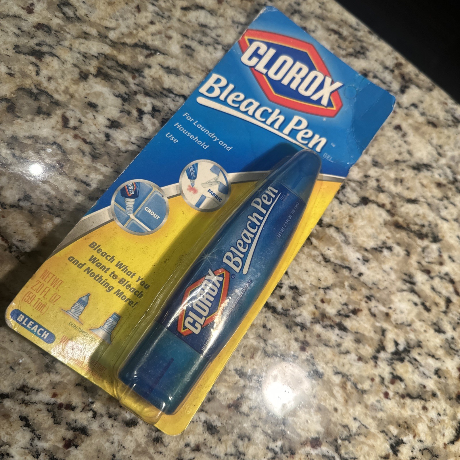 Clorox Bleach Pen Gel Laundry Household Net 2.0 Fl Oz Dual Tipped Discontinued