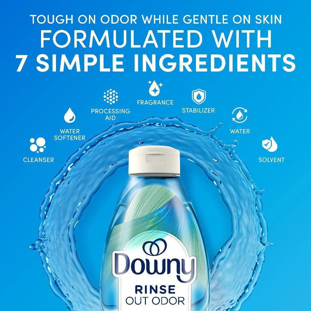 Laundry Rinse Odor Eliminator Refreshes Fabrics Cool Cotton Scent 16 fl oz
