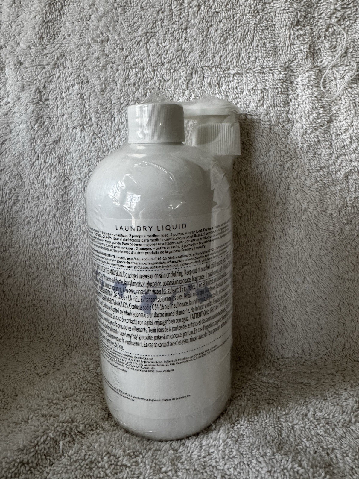 Scentsy Black Raspberry Vanilla Laundry Liquid 20 Ounce NEW